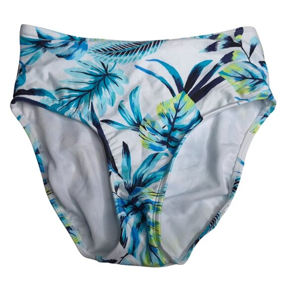 Sonnet Shores Womens Bikini Bottom 6 High Waisted Tropical Print Full Coverage - Picture 1 of 3